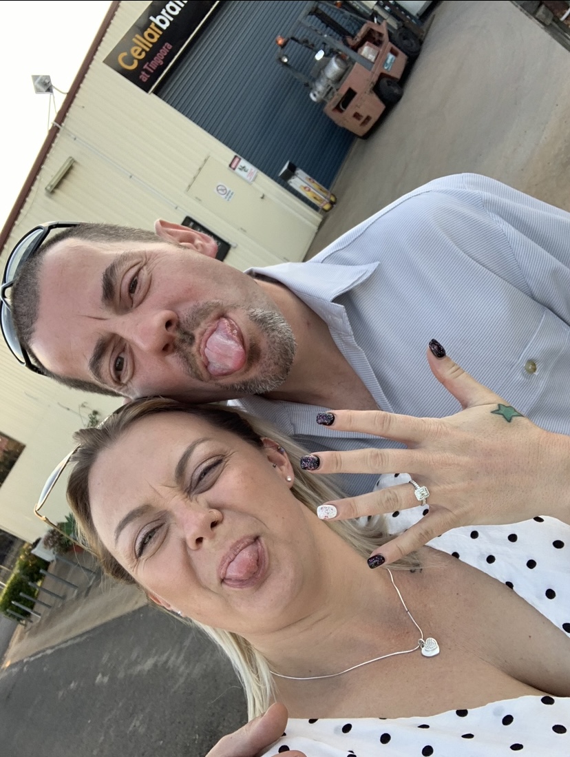 Jax and Jimmy after their engagement